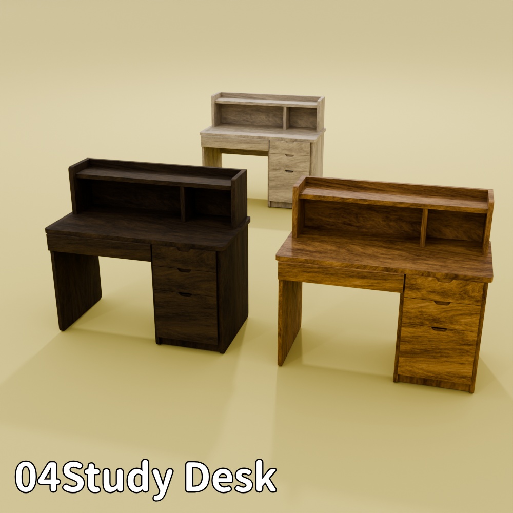 テーブルセット8種【FBX/Unitypackage】