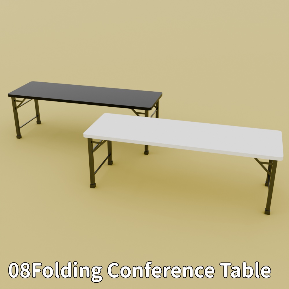 テーブルセット8種【FBX/Unitypackage】