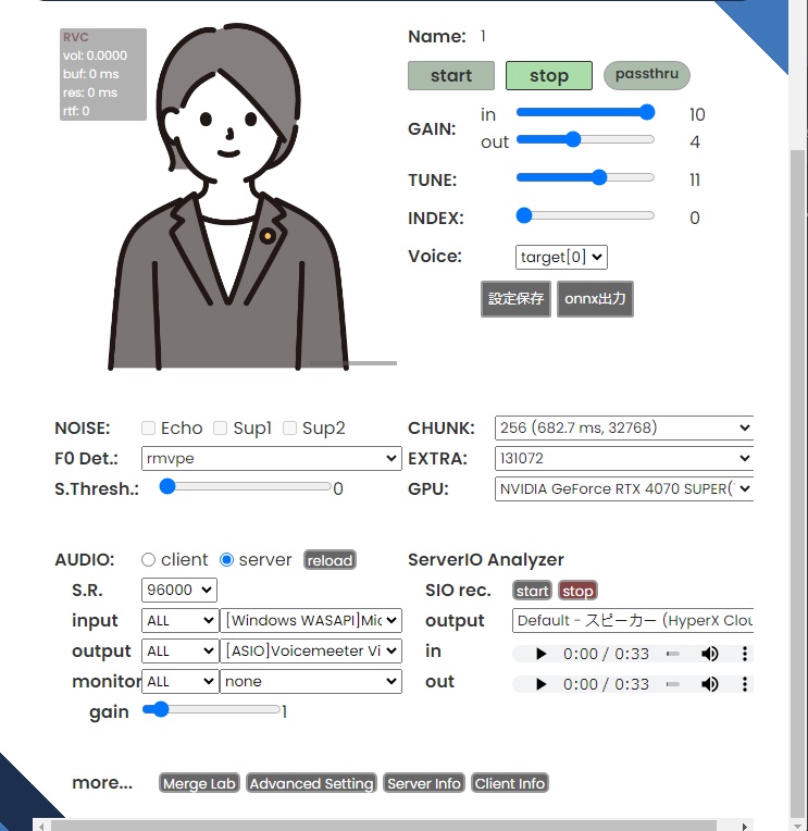 RVC学習モデル「みゆう」