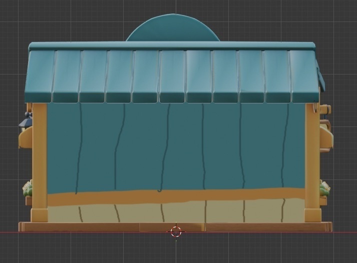 【3Dモデル】可愛い家具屋さんのお店(Unity / VRChat対応・パーツ別)