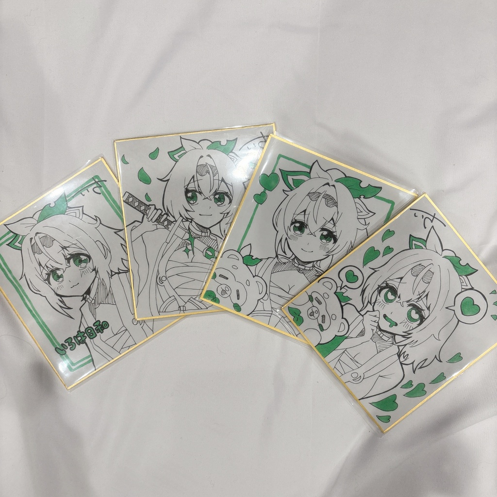 手描き！ござる色紙♡