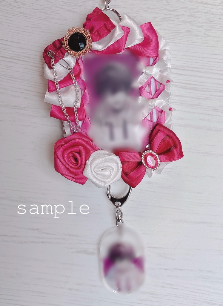 硬質ケースデコ ロゼット オレンジ