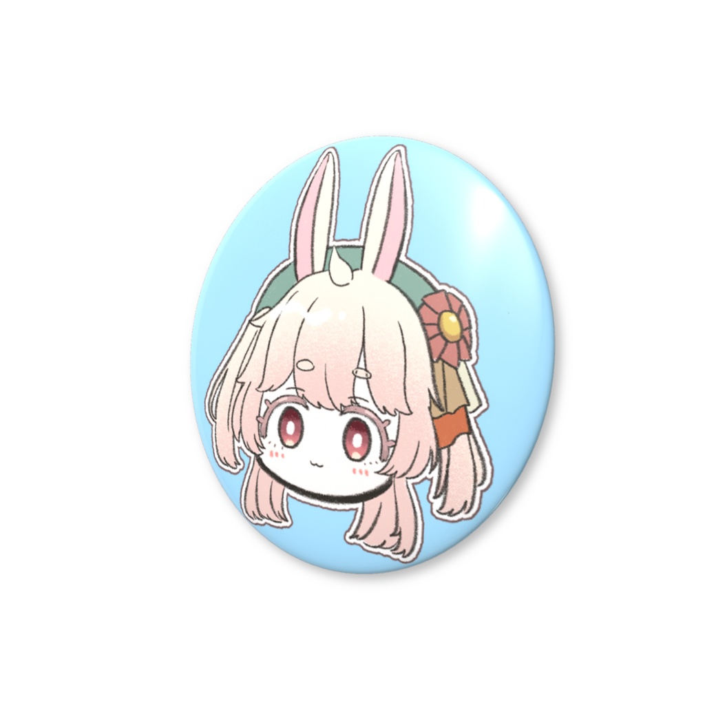 ステッカー風缶バッジ