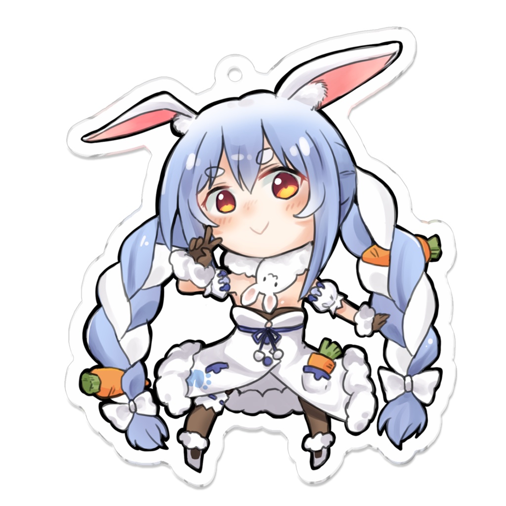 兎田ぺこら アクリルキーホルダー 70 x 70mm
