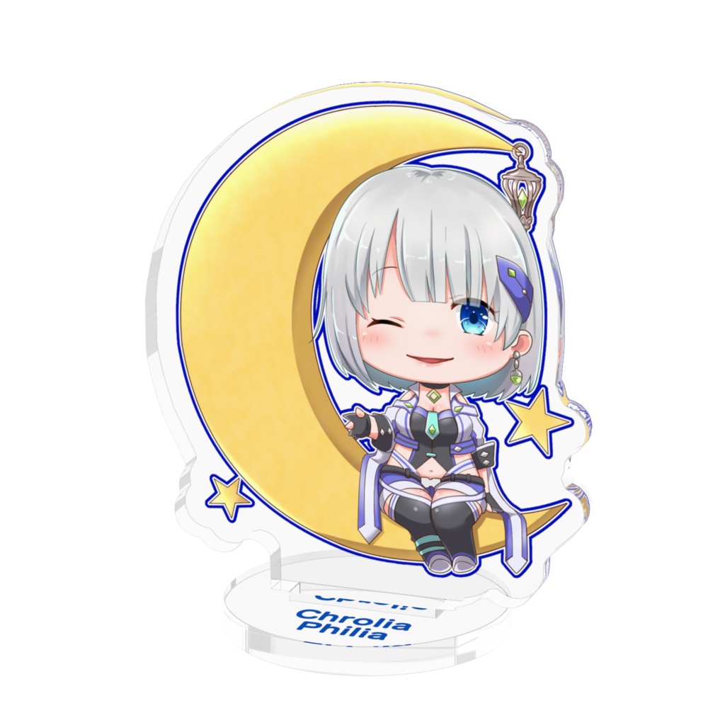 クロリア・フィリア - 月とあなたと - アクリルフィギュア 50×50mm