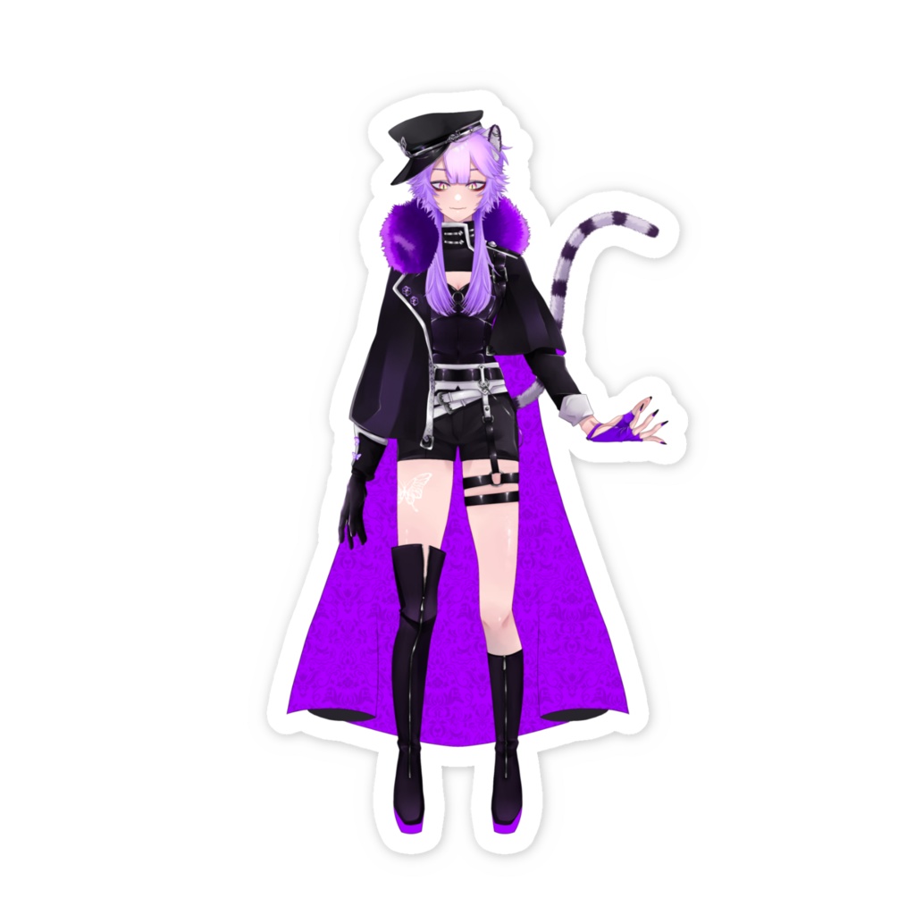 ステッカー 立ち姿