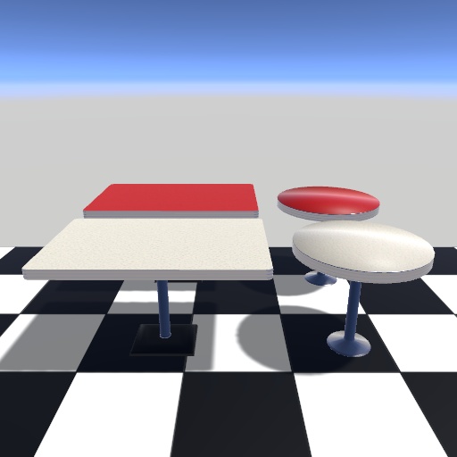 【VRChat向け】ダイナー風家具セット(Standard Shader)