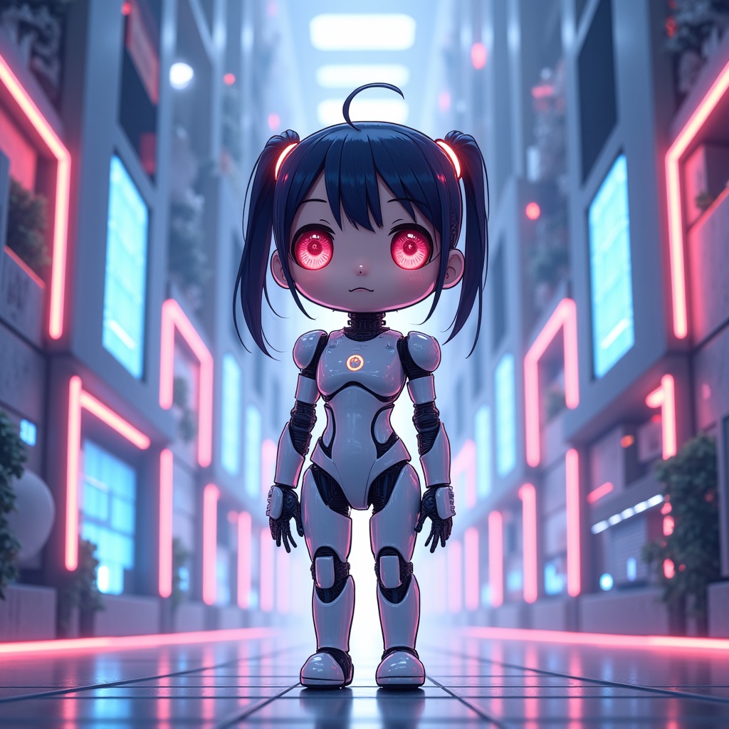 ロボっ娘、ちょこんと起動中♡