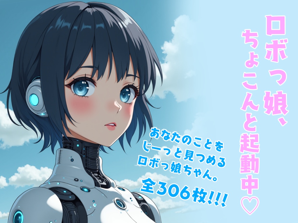 ロボっ娘、ちょこんと起動中♡