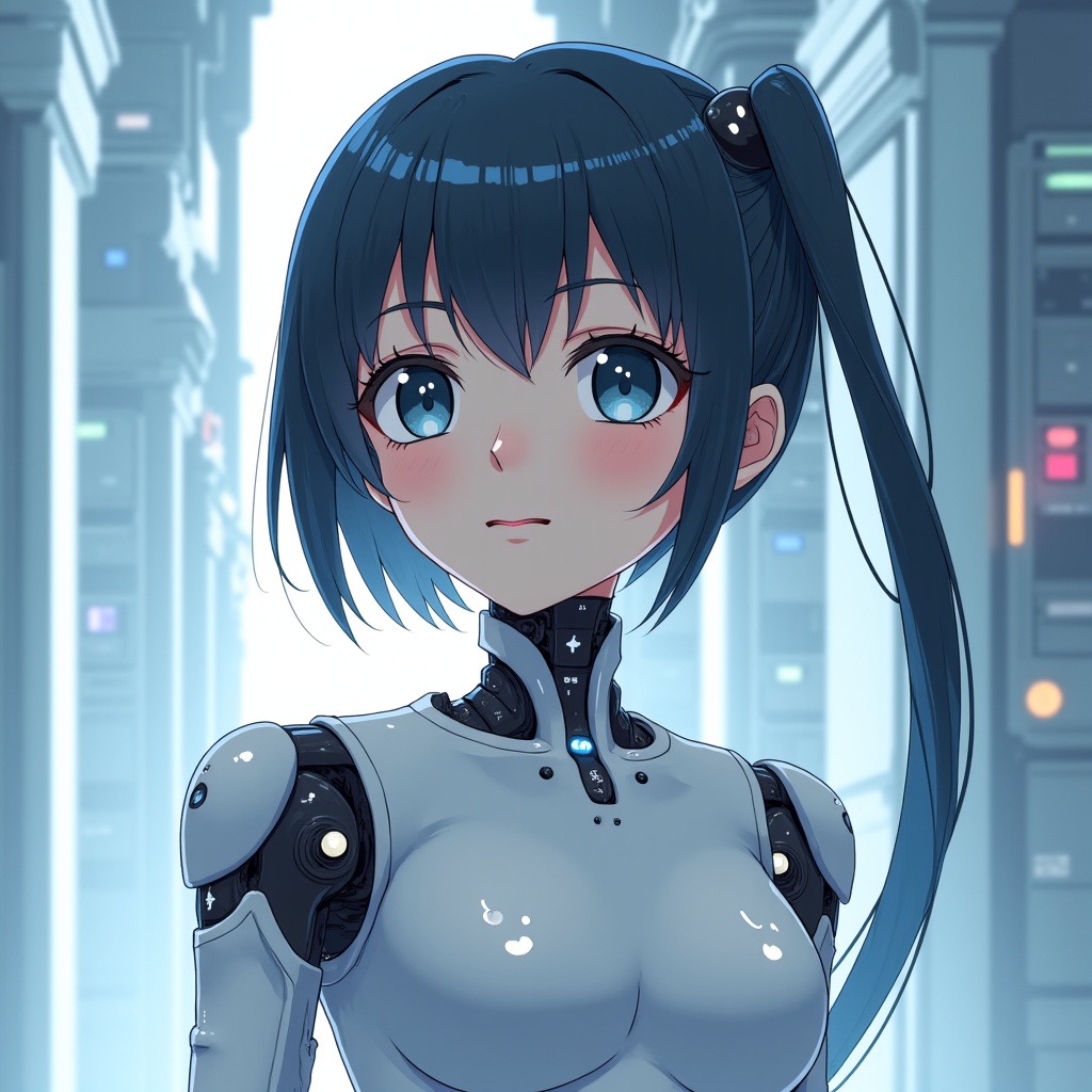 ロボっ娘、ちょこんと起動中♡