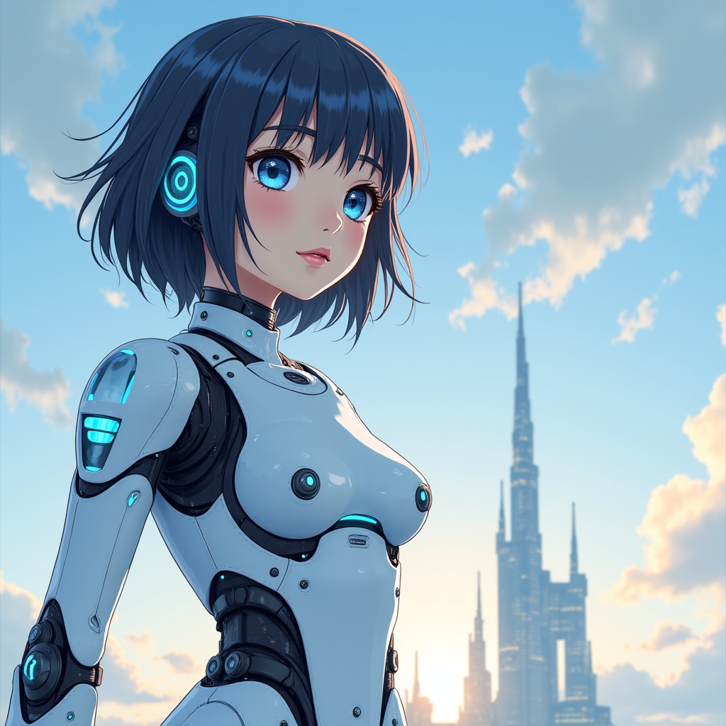 ロボっ娘、ちょこんと起動中♡