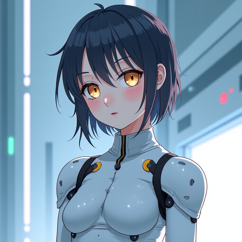 ロボっ娘、ちょこんと起動中♡