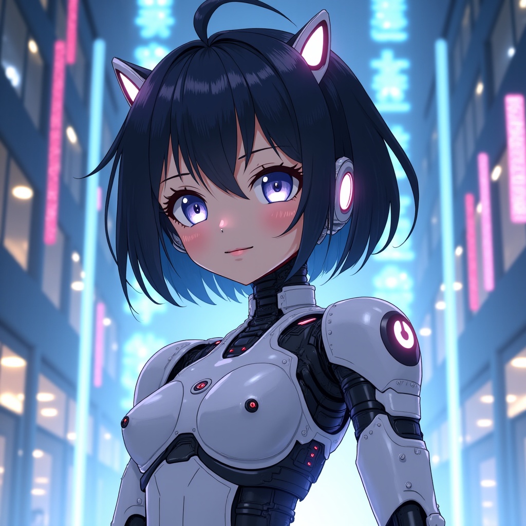 ロボっ娘、ちょこんと起動中♡