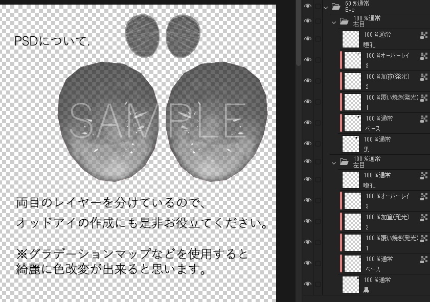 【ここあ向け】瞳テクスチャセットv1.