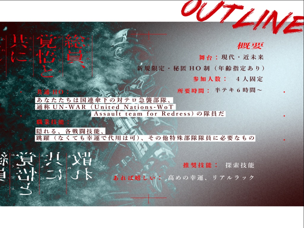 【CoC6】総員、覚悟と共に散れ【SPLL:E197585】