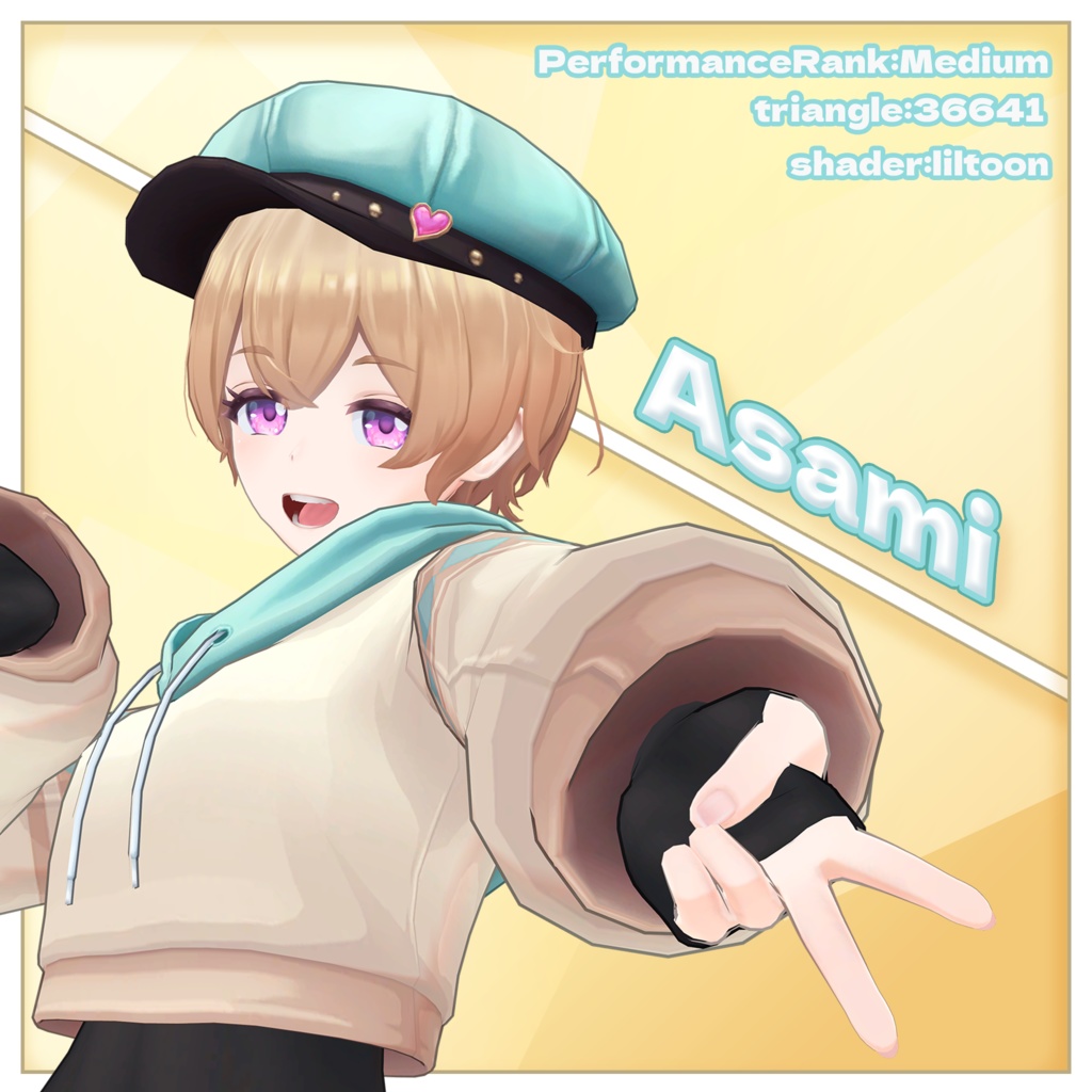 オリジナル3Dモデル「あさみ」