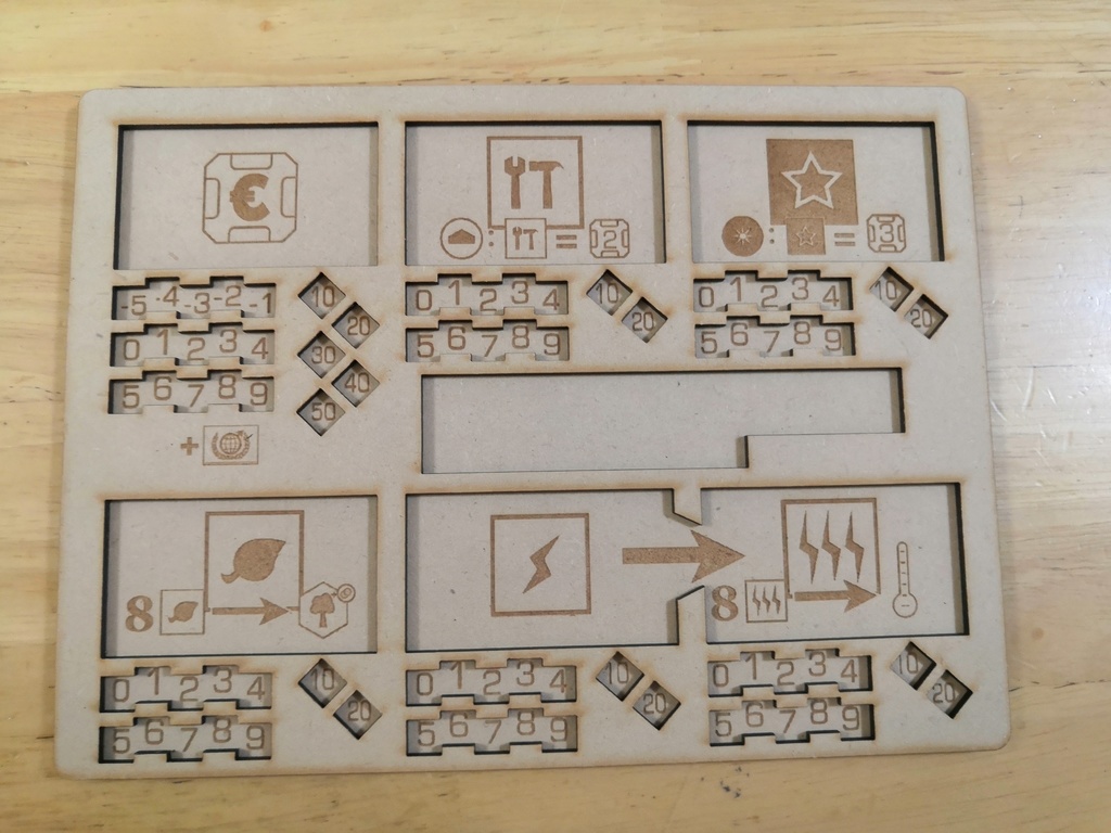 Mdf製テラフォ個人ボード ボードゲームの杜 Boardgame Forest Booth