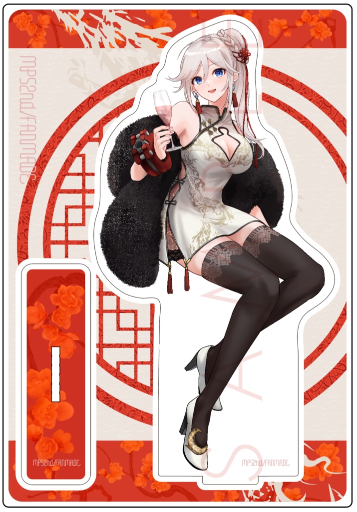 C103 チャイナドレスアリサ　フレームアクリルスタンド
