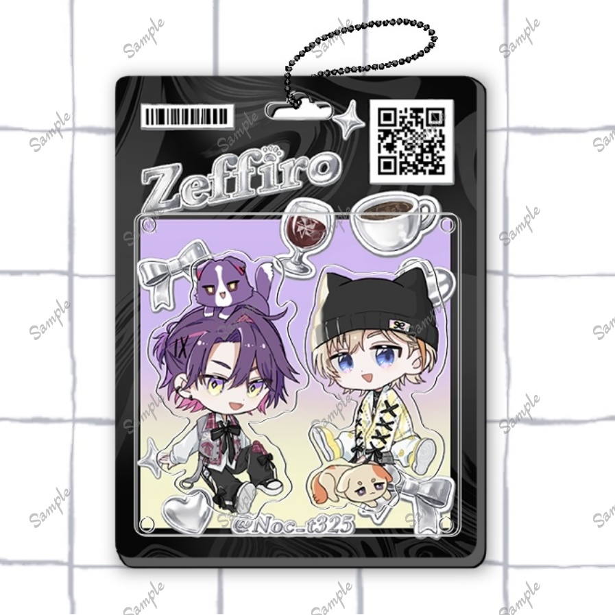 カフェ組 3層アクリルキーホルダー