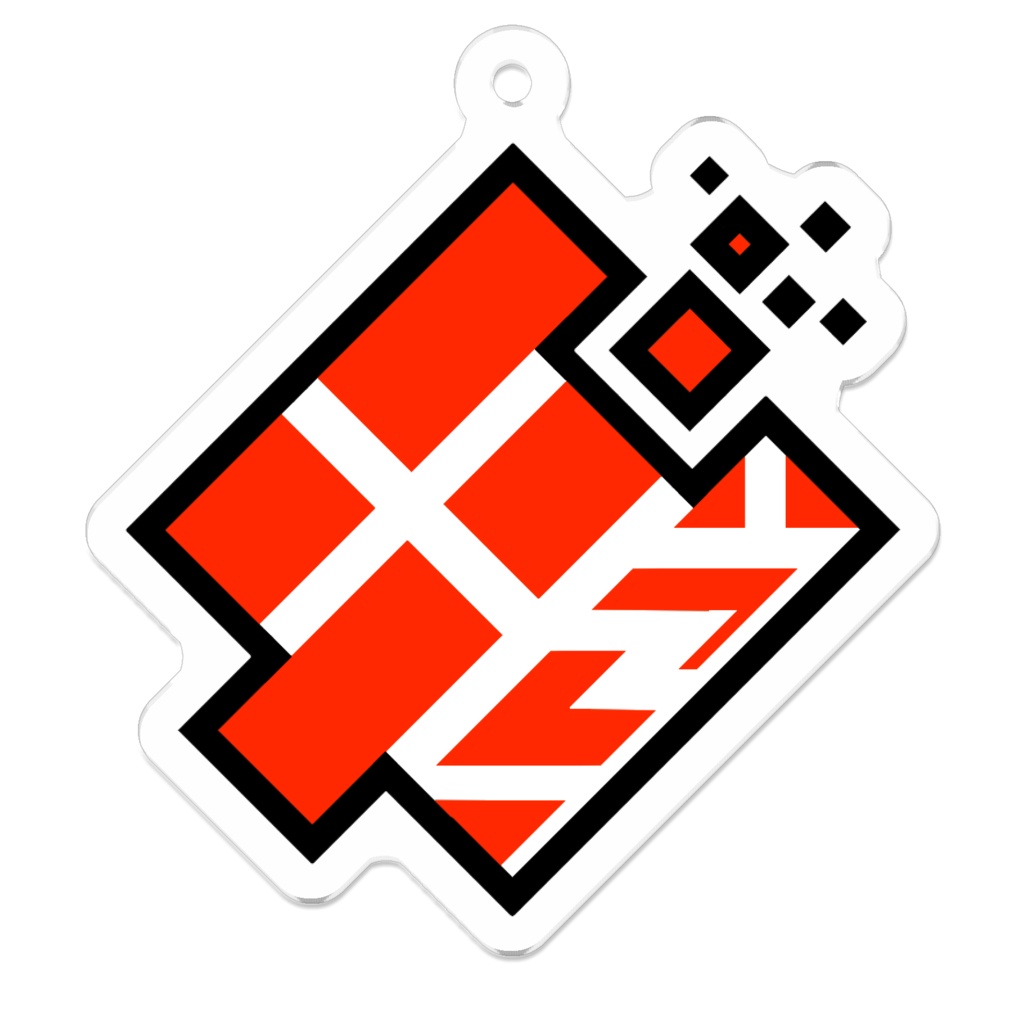 Xノ字いな ロゴマーク アクリルキーホルダー