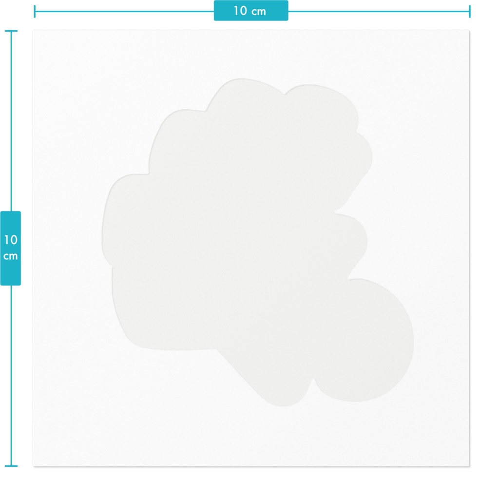 益の字ステッカーあお