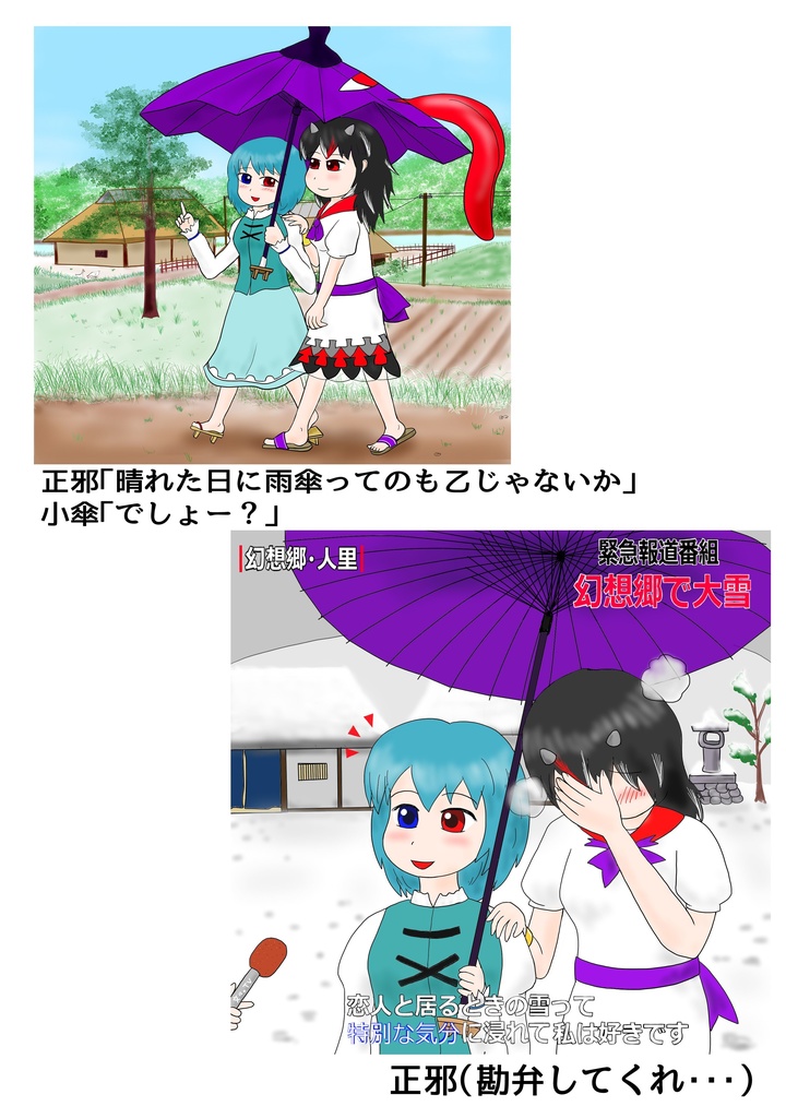 正邪と小傘&幻想郷日常譚(第19回東方紅楼夢新刊)