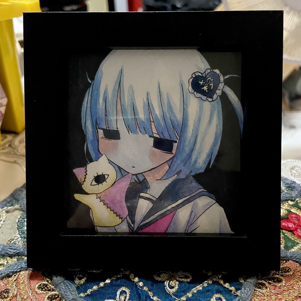 額付き水彩原画