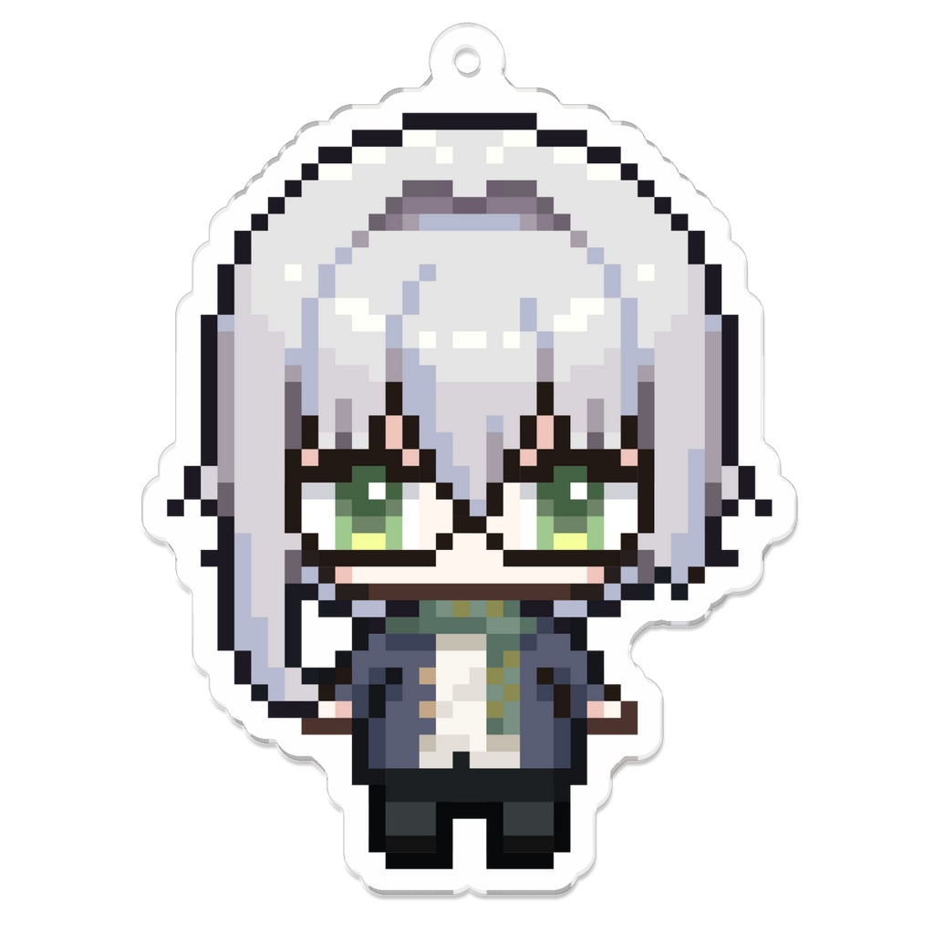 宮守しず　ミニキャラアクリルキーホルダー(ドット絵)(70mm)
