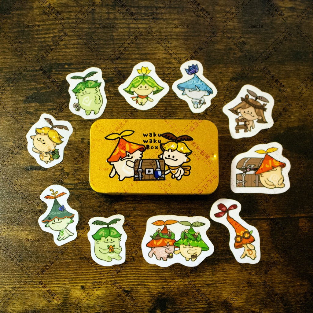 アランナラのメンタム缶とシールのセット