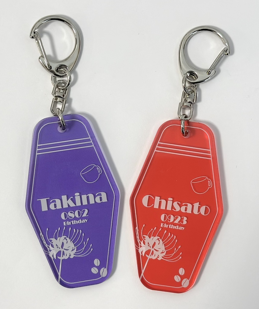 リコリス・リコイル 錦木千束・井ノ上たきな バースデーキーホルダー