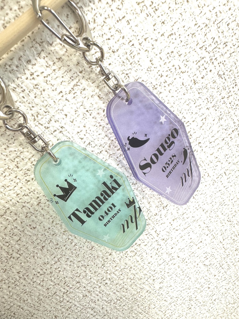 アイドリッシュセブン MEZZO" 四葉環・逢坂壮五 バースデーキーホルダー