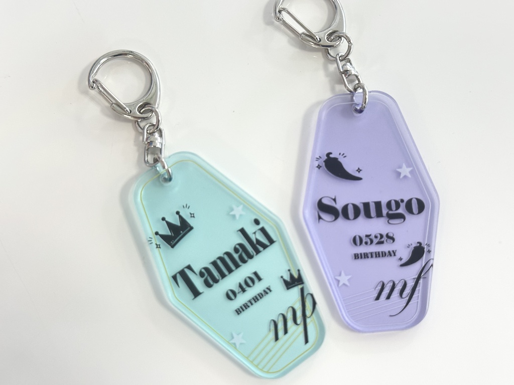 アイドリッシュセブン MEZZO" 四葉環･逢坂壮五 バースデーキーホルダー