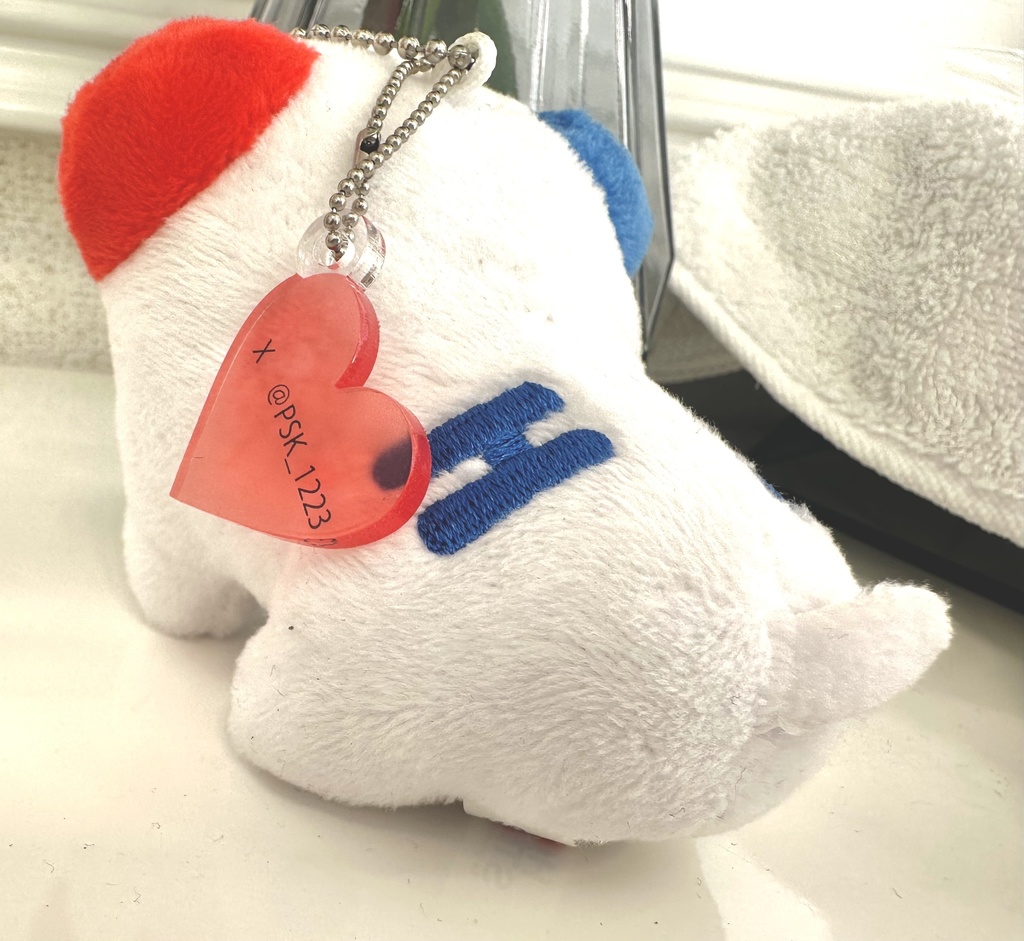 【推し活】ぬい用ネームタグ ハート型・全七色