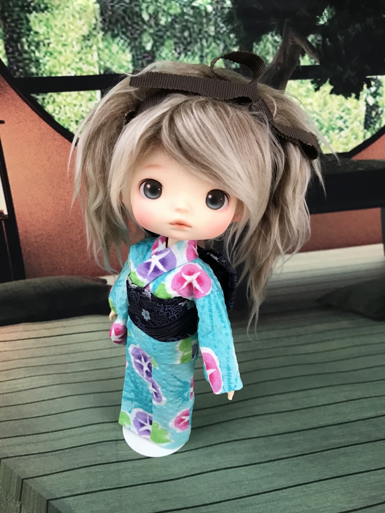 monst  浴衣 【朝顔 水色】