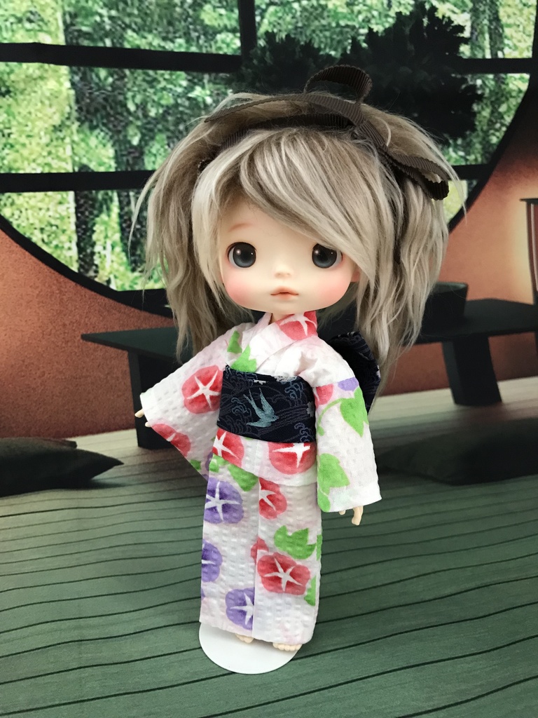 monst 浴衣 【朝顔 白】