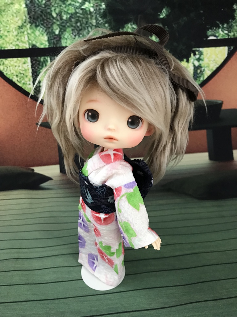 monst 浴衣 【朝顔 白】