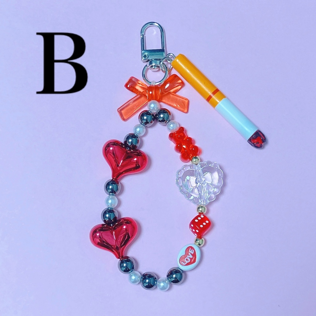 【非公式】概念カラービーズストラップ