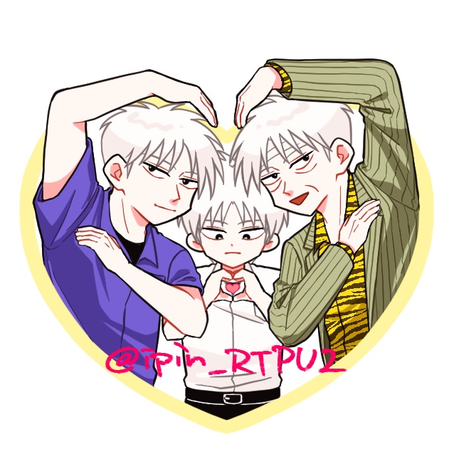 ハートポーズアクリルキーホルダー