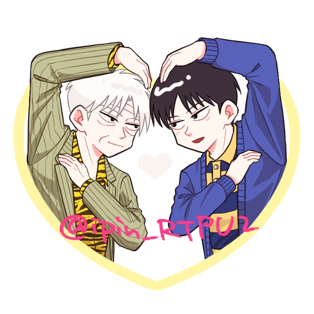 ハートポーズアクリルキーホルダー