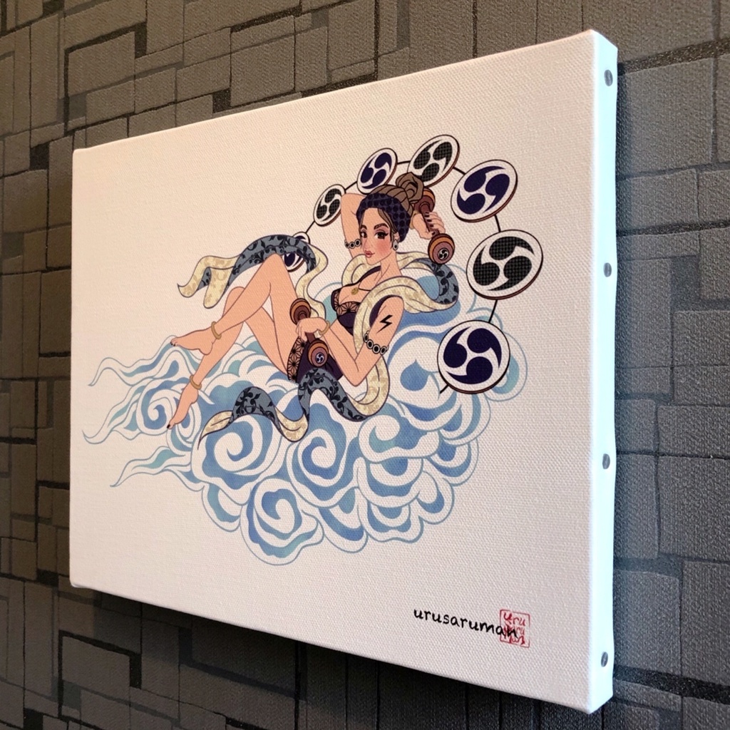 雷神ガールキャンバス