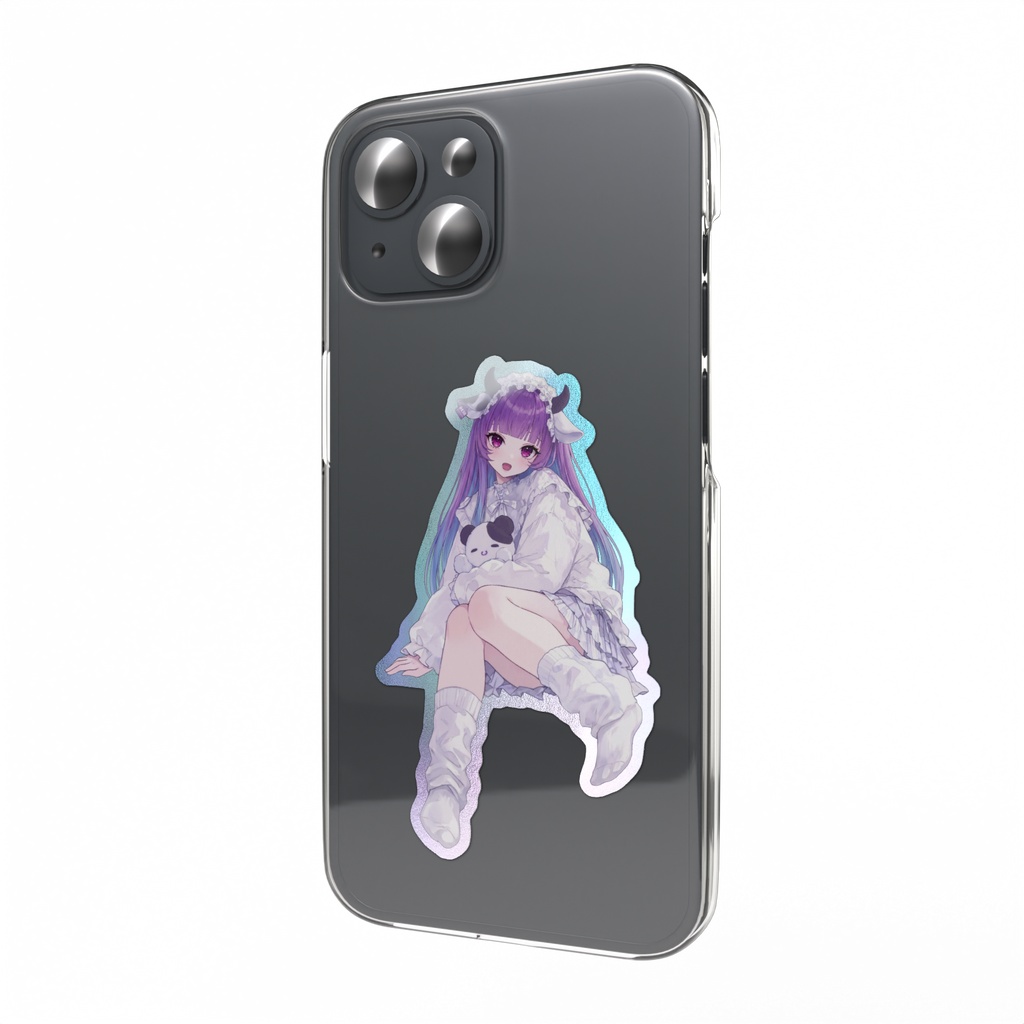 【受注販売】オーロラスマホステッカー-デフォルト衣装 きれいなうし(本物)