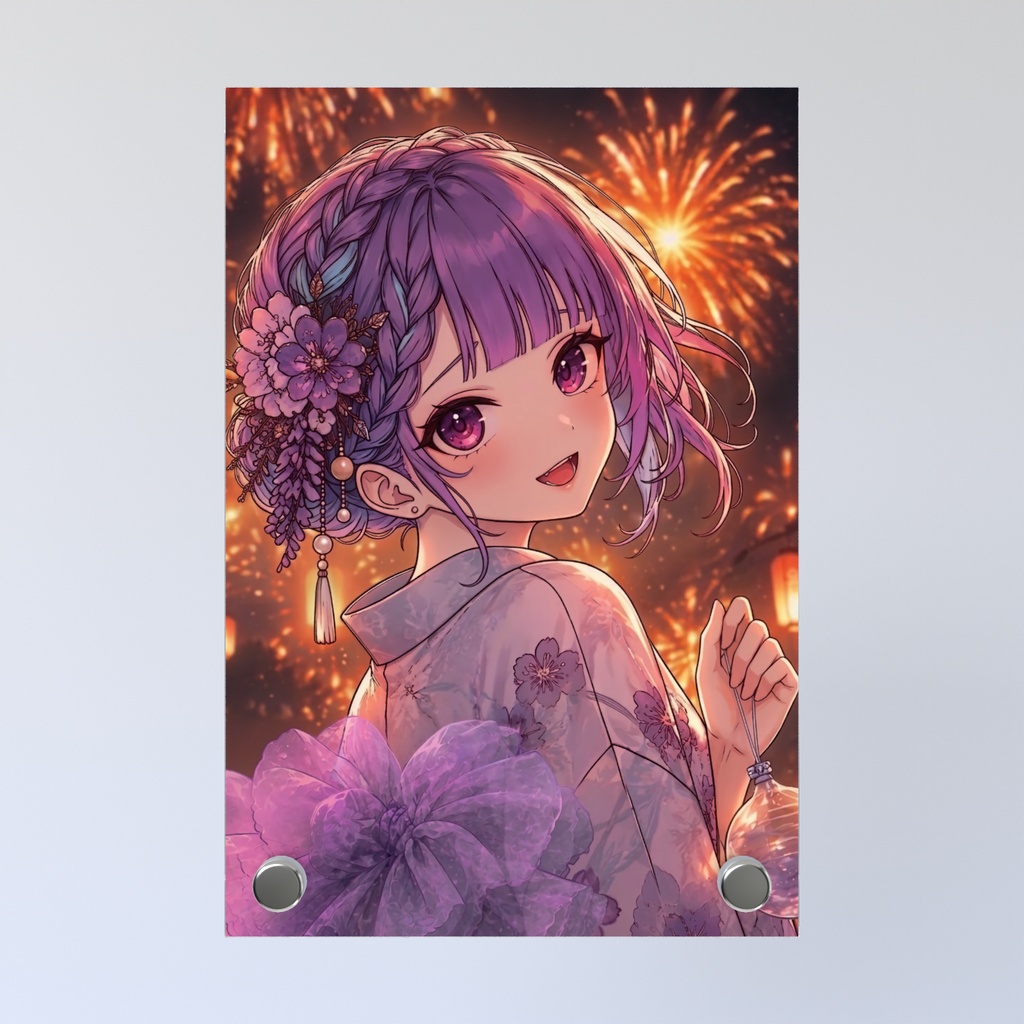 【受注販売】アクリルフォトパネル-August 2026 きれいなうし(本物)