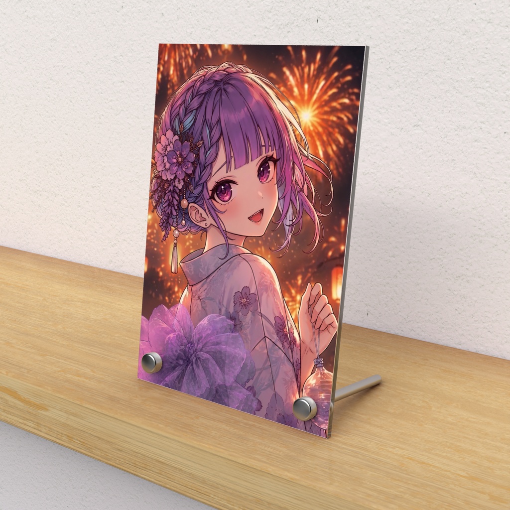 【受注販売】アクリルフォトパネル-August 2026 きれいなうし(本物)
