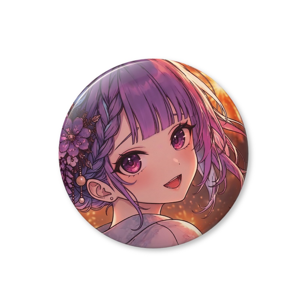 【受注販売】缶バッジ-August 2026 きれいなうし(本物)