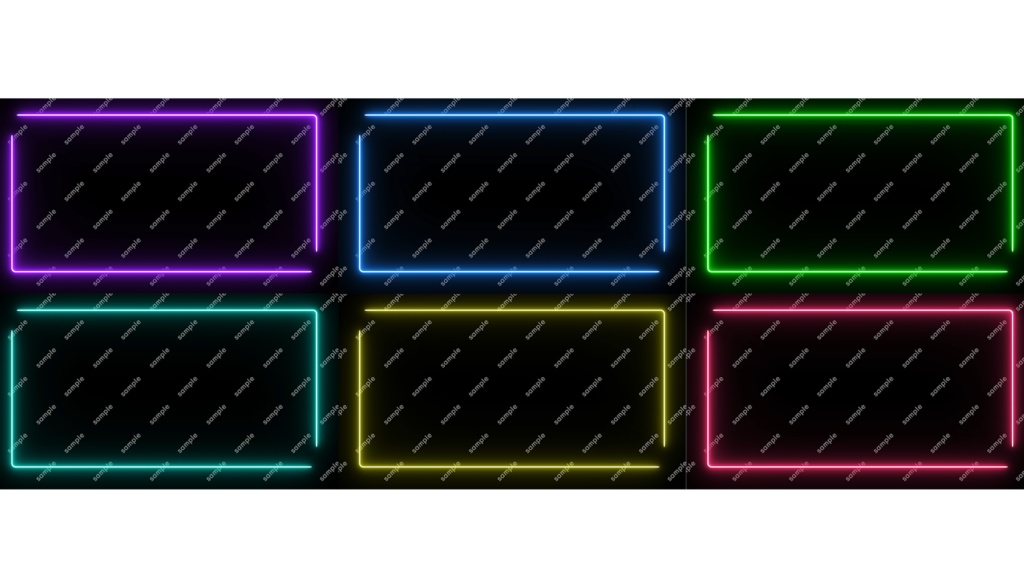 Neon_Frame_Animation with 6colors