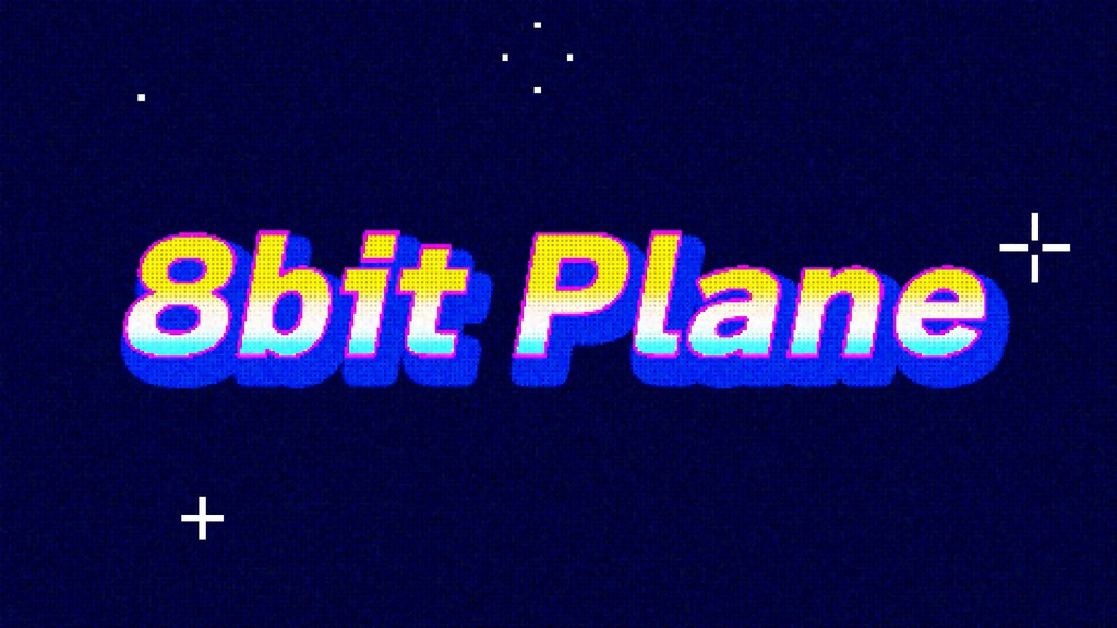 8bit plane background