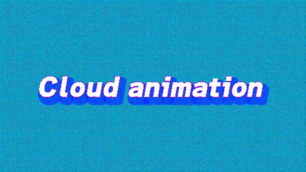 8bit cloud animation