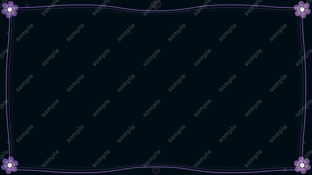 Floral Wave Frame