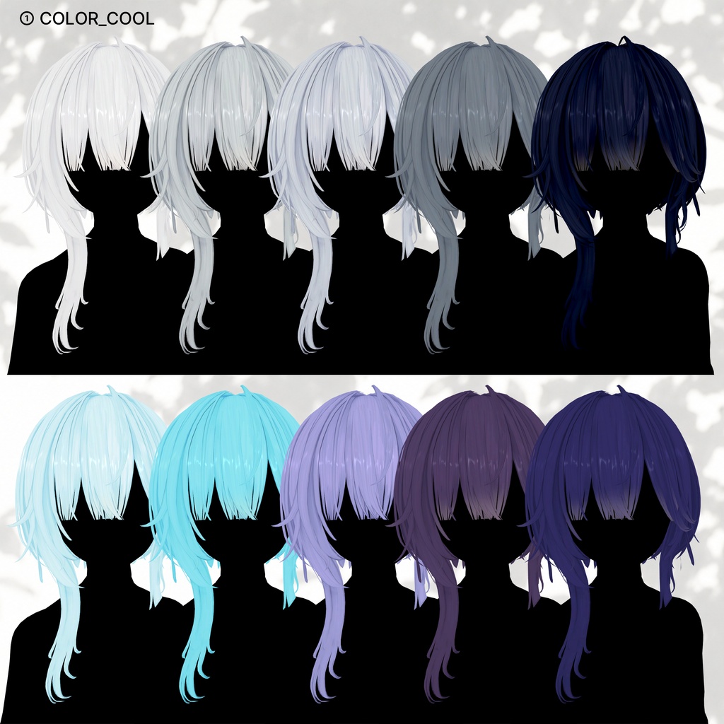 <15 avatar> tail hair & Nemophila set