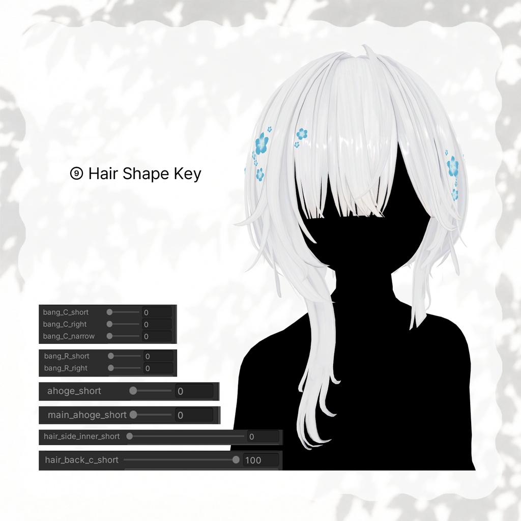 <15 avatar> tail hair & Nemophila set